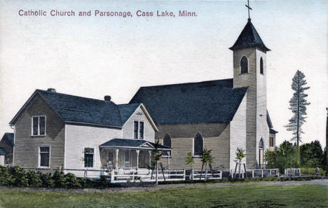 Catholic Church and Parsonage, Cass Lake Minnesota, 1911