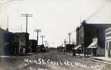 Main Street, Cass Lake Minnesota, 1910's