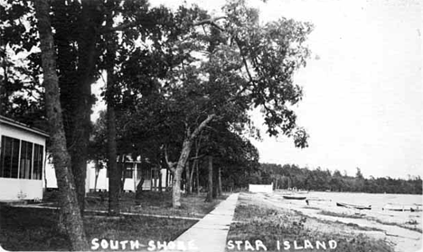 South shore of Star Island, Cass Lake, Minnesota, 1919