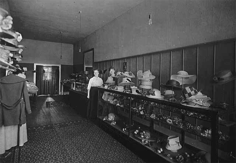 Vogue Hat Shop, Cass Lake Minnesota, 1920