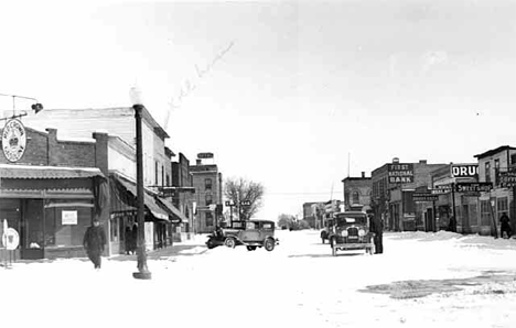 Street scene, Cass Lake Minnesota, 1925