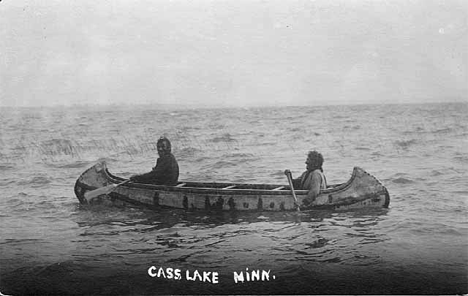 Indians on Cass Lake, 1925