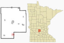 Location of Cedar Mills, Minnesota