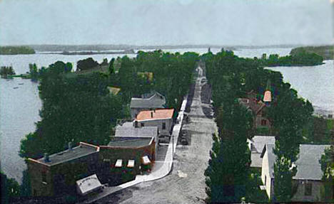 Street Scene, Center City Minnesota, 1910