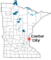Location of Center City Minnesota