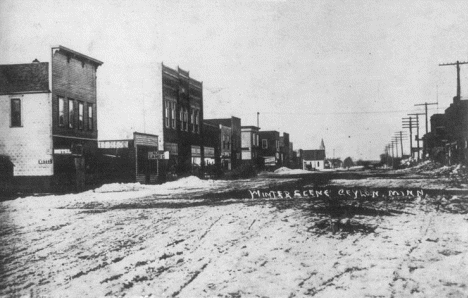 Street scene, Ceylon Minnesota, 1910