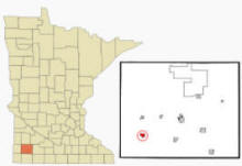 Location of Chandler, Minnesota