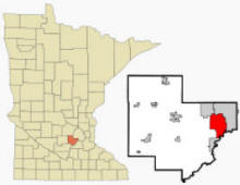 Location of Chaska Minnesota