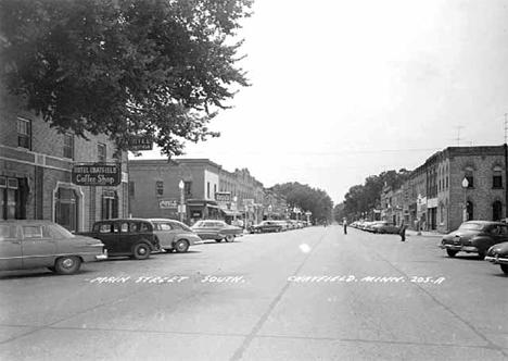 Main Street South, Chatfield Minnesota, 1952