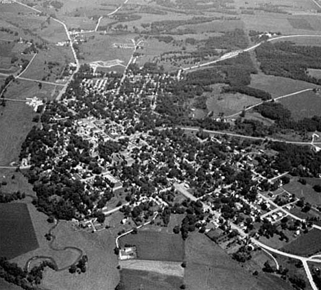 Aerial view, Chatfield Minnesota, 1972