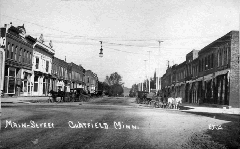 Main Street, Chatfield Minnesota, 1910's