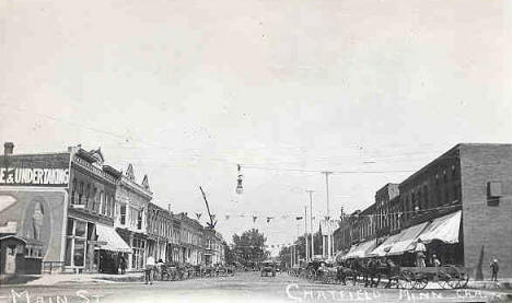 Main Street, Chatfield Minnesota, 1900's
