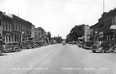 Main Street North, Chatfield Minnesota, 1949