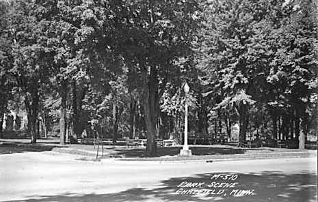 Park scene, Chatfield Minnesota, 1940's