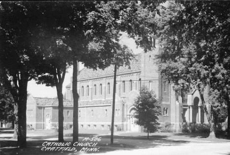 Catholic Church, Chatfield Minnesota, 1940's