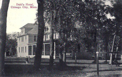 Dahl's Hotel, Chisago City Minnesota, 1910's