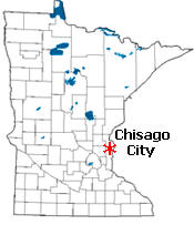 Location of Chisago City Minnesota