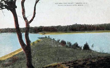 Point on Green Lake near Chisago City Minnesota, 1910