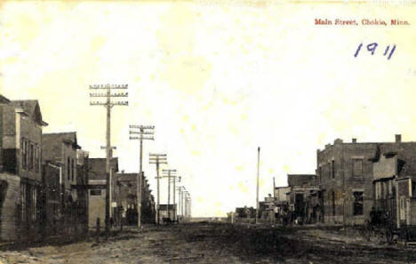Main Street, Chokio Minnesota, 1911