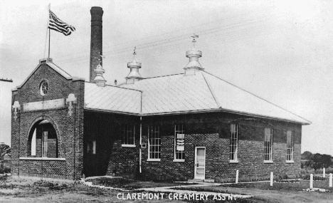 Claremont Creamery Association, Claremont Minnesota, 1920's