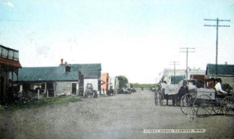 Street scene, Clarissa Minnesota, 1911