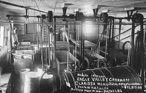 Eagle Valley Creamery, Clarissa Minnesota, 1910
