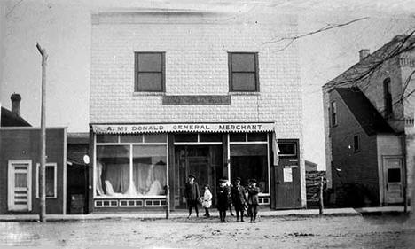A. McDonald, General Merchant Store, Clear Lake Minnesota, 1914