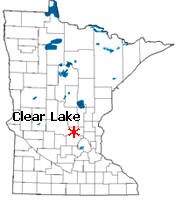 Location of Clear Lake Minnesota
