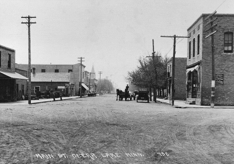 Main Street, Clear Lake Minnesota, 1900's
