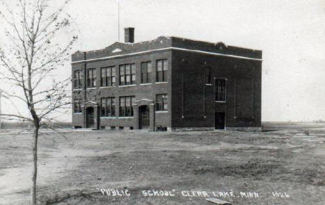 Public School, Clear Lake Minnesota, 1910's?