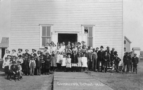Clitherall School, Clitherall Minnesota, 1910