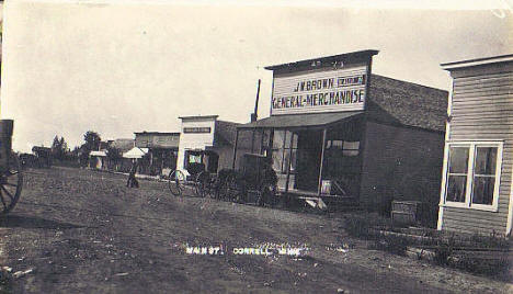 Main Street, Correll Minnesota, 1910