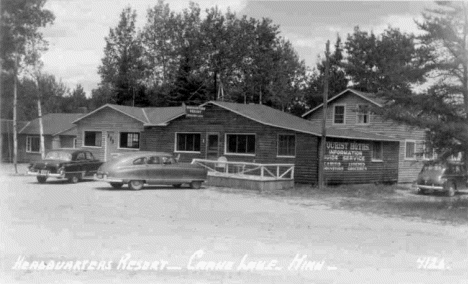 Headquarters Resort, Crane Lake Minnesota, 1940's