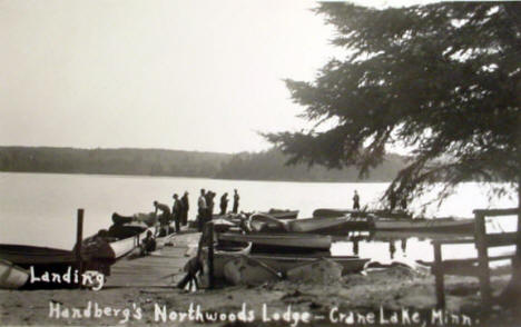 Handberg's Northwoods Lodge, Crane Lake Minnesota, 1941