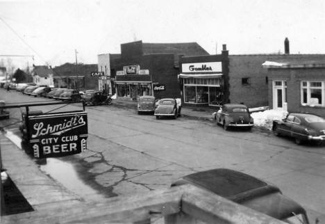 Street scene, Cromwell Minnesota, 1940's