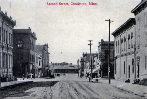 Second Street, Crookston Minnesota, 1910's