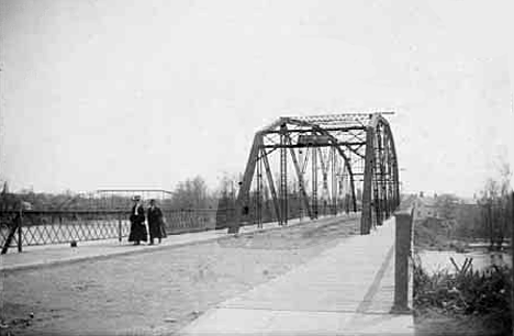 Bridge at Crookston Minnesota, 1900