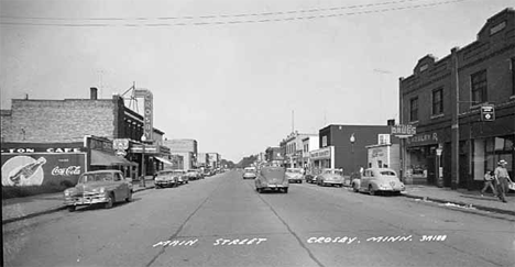 Main Street, Crosby Minnesota, 1955