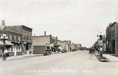 Street Scene, Crosby Minnesota, 1930's?