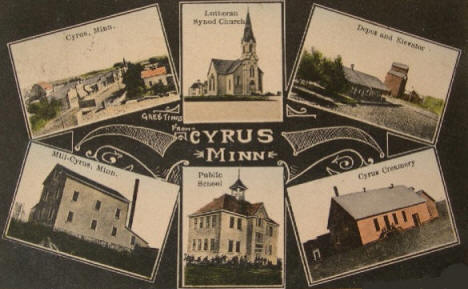 Multiple views of Cyrus Minnesota, 1911
