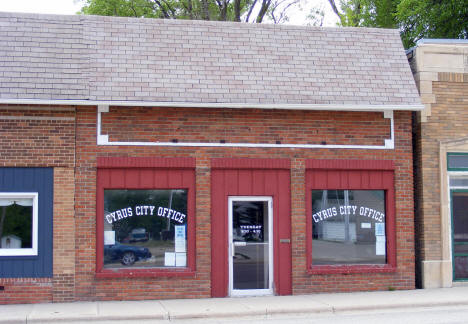 Cyrus City Office, Cyrus Minnesota, 2008