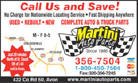 Martini Auto Parts, Avon Minnesota