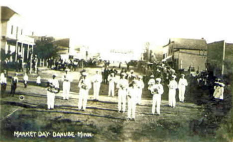 Market Day, Danube Minnesota, 1910's
