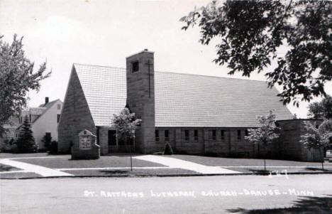 St. Matthew's Lutheran Church, Danube Minnesota, 1960's?