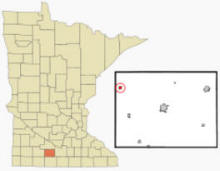 Location of Darfur, Minnesota