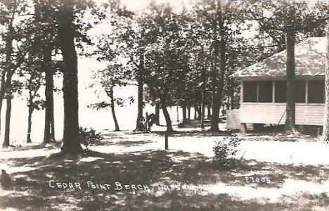 Cedar Point Beach, Dassel Minnesota, 1920's