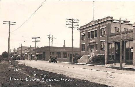 Street Scene, Dassel Minnesota, 1926