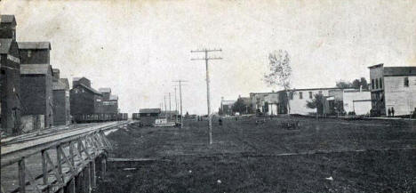 Market Row, De Graff Minnesota, 1909