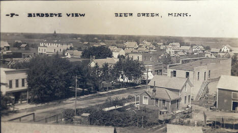Birds eye view, Deer Creek Minnesota, 1908