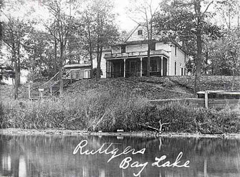 Ruttger's Resort on Bay Lake near Deerwood Minnesota, 1910